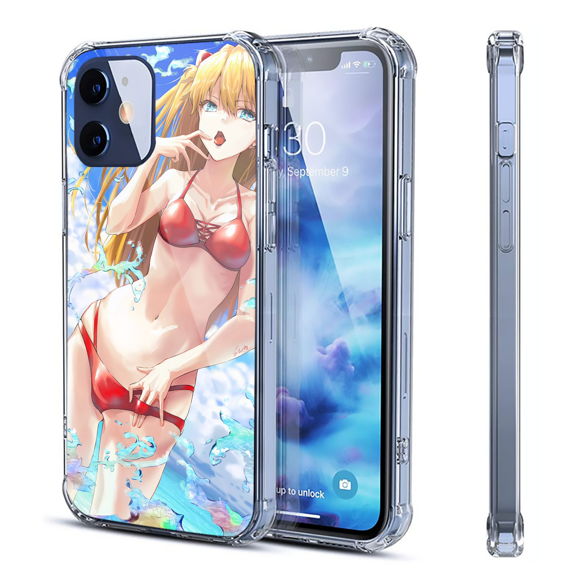 （画像用） EVA 新世紀エヴァンゲリオン 【iPhone 12シリーズ対応】透明スマホケース（クリアソフトケース）